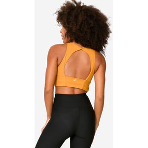 Cropped Sporttop - Bruin - Gemiddelde Ondersteuning