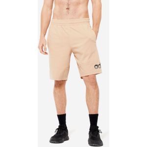 Short voor fitness soft training heren beige