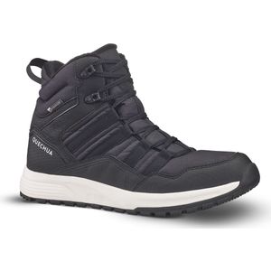 Warme en waterdichte wandelschoenen nh500 mid voor heren zwart