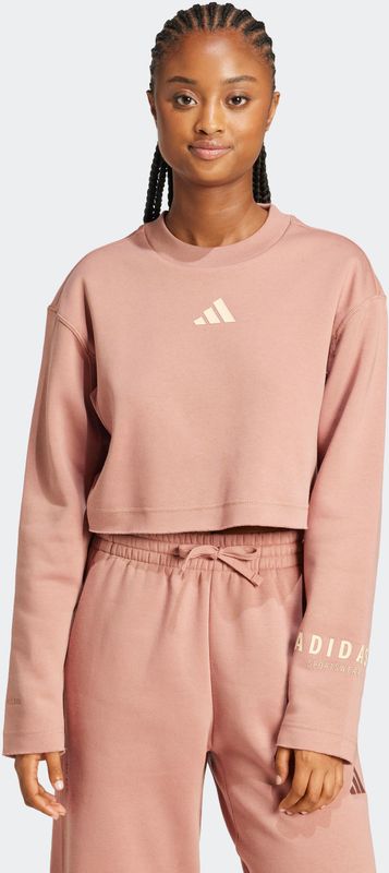 Sweatshirt voor dames terracotta