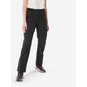 Warme en waterafstotende wandelbroek sh500 voor dames zwart