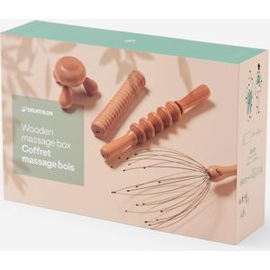 Massageaccessoires hout set van 4