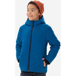 Warme gewatteerde wandeljas mh500 voor kinderen blauw