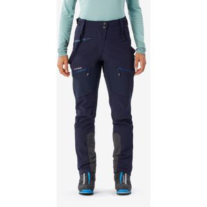 Waterdichte damesbroek voor alpinisme ice blauw zwart