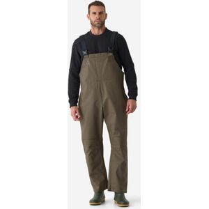 Broek met bretels 500 heren waterdicht winddicht groen