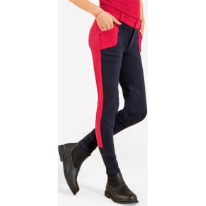Rijbroek voor kinderen 120 marineblauw/kardinaalroze