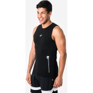 Mouwloos basketbalshirt voor heren tank 500 nba zwart