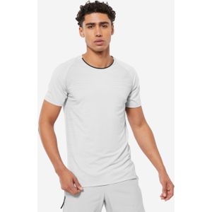 Herenshirt met korte mouwen voor crosstraining celliant grijs