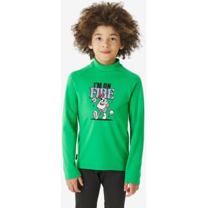 Thermoshirt bl 500 voor kinderen groen met print