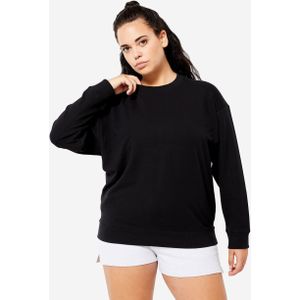 Oversized damessweater zwart