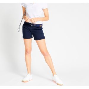 Golfshort voor dames mw500 chino marineblauw