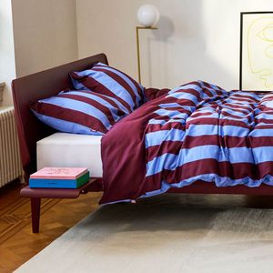 Auping - Burgundy Blue - Dekbedovertrek - 140 x 220 cm - 100% Biologisch Katoen