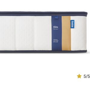 Auping Elite Matras 180 cm x 200 cm - Wit - Pocketveren en duurzaam natuurlatex