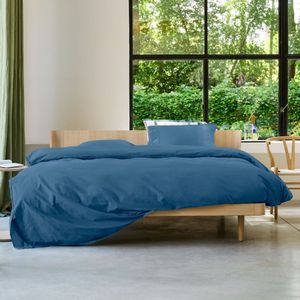 Auping - Navy Blue Satin - Dekbedovertrek - 240 x 220 cm - 100% Katoensatijn