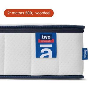 Auping Two Premium matras 140 cm x 200 cm - Wit - DPPS pocketveren met latex comfortlaag