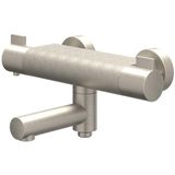 IVY Pact Badthermostaatkraan opbouw - draaibare baduitloop - omstel - Cooltouch - Geborsteld nickel PVD 6302003