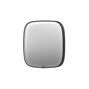 INK SP31 spiegel - 60x4x60cm contour in stalen kader incl dir LED - verwarming - color changing - dimbaar en schakelaar - mat zwart 8409810