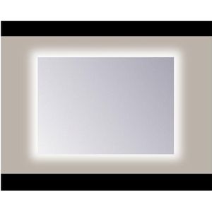 Sanicare Q-mirrors spiegel zonder omlijsting / PP geslepen 100 cm rondom Ambiance cool White leds LCA.60100