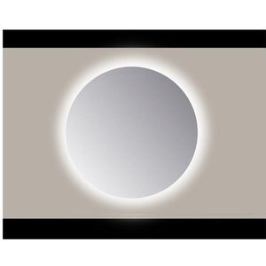 Sanicare Q-mirrors spiegel rond 50 cm PP geslepen rondom Ambiance Cold White leds met sensor RACS.500