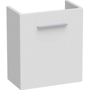 BRAUER Florence Fonteinonderkast - 40x45x22cm - 1 rechtsdraaiende deur - zonder greep - MDF - hoogglans wit 1010