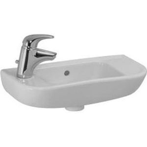 Laufen Pro B fontein 25x50x15.5cm 1 kraangat rechts met overloop keramiek wit H8169570001061