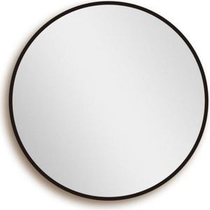 Saniclass Retro Line 2.0 Spiegel - rond - 80cm - frame - mat zwart SW7-80