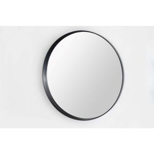 Saniclass Exclusive Line spiegel - Rond - 100cm frame - Mat zwart
