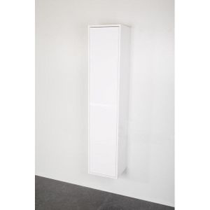 BRAUER New Future Badkamerkast - 160x35x35cm - 2 greep - loze links/rechtsdraaiende deuren - MDF - hoogglans wit 70306