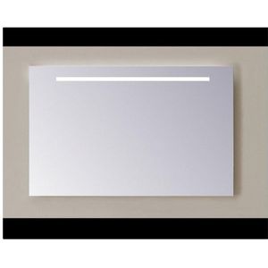 Sanicare Q-mirrors spiegel zonder omlijsting / PP geslepen 80 cm 1 x horizontale strook met warm white leds LW1.60080