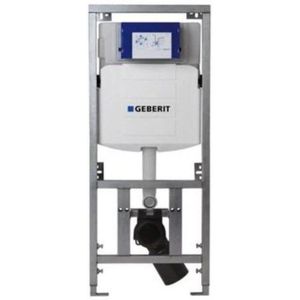 QeramiQ Dely Toiletset - 36.3x51.7cm - diepspoel - rimless - Geberit UP320 Burda inbouwreservoir - softclose toilet zitting 35 mm - geborsteld messing bedieningsplaat - rechthoekige knoppen - wit glans SW1026255 / SW1159505/0701131/SW706201
