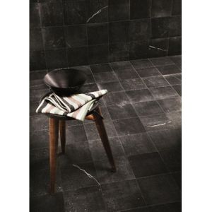 Fap Ceramiche wand- en vloertegel - 20x20cm - 9mm - Vierkant - Natuursteen look - Antraciet mat SW0731200