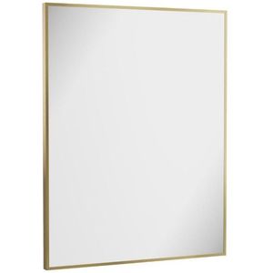 Crosswater MPRO spiegel - 90x70cm - verticaal/horizontaal - geborsteld messing (goud) MPNI7090F