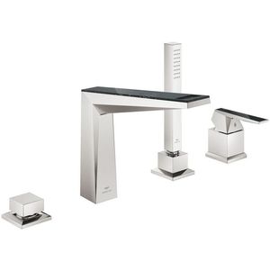 Grohe Allure brilliant private collection badrandcombinatie 4-gats v.noir supersteel 29527DC0