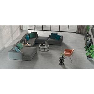 Armonie Ceramiche wand- en vloertegel - 30x60cm - 10mm - Rechthoek - gerectificeerd - Natuursteen look - Advance Grey SW07311321