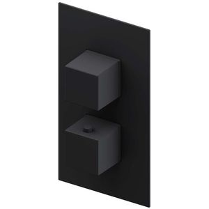 Adema Alcedo inbouw thermostatische douchekraan vierkant zwart mat 10081650179