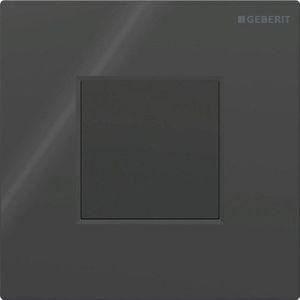 Geberit type 01 urinioir bedieningsplaat - batterij - vierkant - Gitzwart RAL 9005 116.094.DW.1