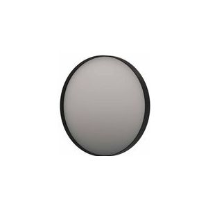 INK SP17 spiegel - 120x4x120cm rond in stalen kader incl indir LED - verwarming - color changing - dimbaar en schakelaar - geborsteld metal black 8409464