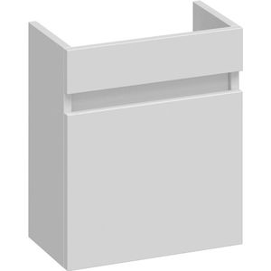 BRAUER Solution Fonteinonderkast - 40x45x22cm - 1 rechtsdraaiende deur - MDF - mat wit FO-SLRMW