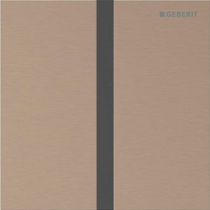Geberit type 40 urinioir bedieningsplaat - batterij - vierkant - roodgoud geb/easy-to-cl 116.237.QB.1