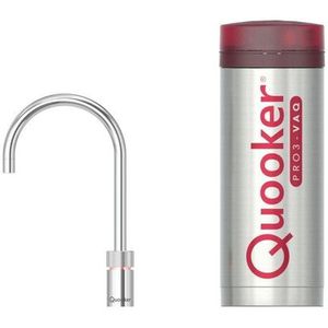 Quooker BE Nordic Square kokendwaterkraan - draaibare uitloop - PRO3 reservoir - Warm / kokend water - Chroom 3NSCHR-BE