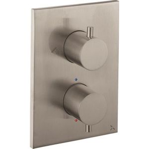 Crosswater MPRO Crossbox Douchekraan - inbouw - thermostatisch - 3 functies - incl. inbouwdeel - rvs geborsteld SW451377/SW408404