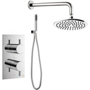 Crosswater MPRO Regendoucheset Inbouw - 20cm hoofddouche - wandarm - staafhanddouche - RVS sw31378/sw104498/sw385373/sw385437/sw484752/