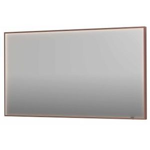 INK SP19 spiegel - 140x4x80cm rechthoek in stalen kader incl dir LED - verwarming - color changing - dimbaar en schakelaar - geborsteld koper 8409089