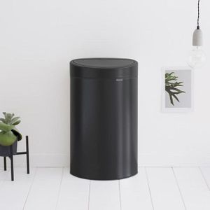 Brabantia Touch Bin New Afvalemmer - 40 liter - zwart mat 114946