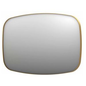 INK SP29 spiegel - 120x4x80cm contour in stalen kader - geborsteld mat goud 8409662
