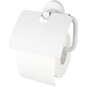 Haceka Kosmos Toiletrolhouder - met klep - mat wit 1208459