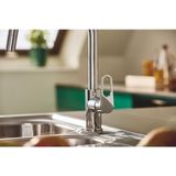 Grohe Bauflow keukenmengkraan c-uitloop uittrekbare mousseur 30549000