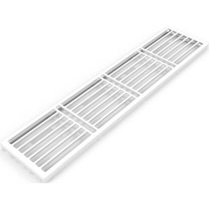 Stelrad bovenrooster voor radiator 40x10.2cm type 22 40x10.2cm Staal Wit glans R30022204