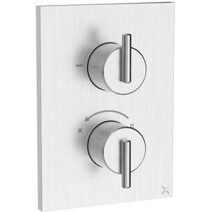 Crosswater 3ONE6 Inbouwthermostaat - thermostatisch - 1 functie - met inbouwdeel - RVS TLCB1000LBPS