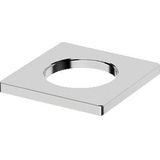 Hansa Hansaliving rozet vierkant voor kranen met zijbediening 5.5x5.5cm chroom 66360000